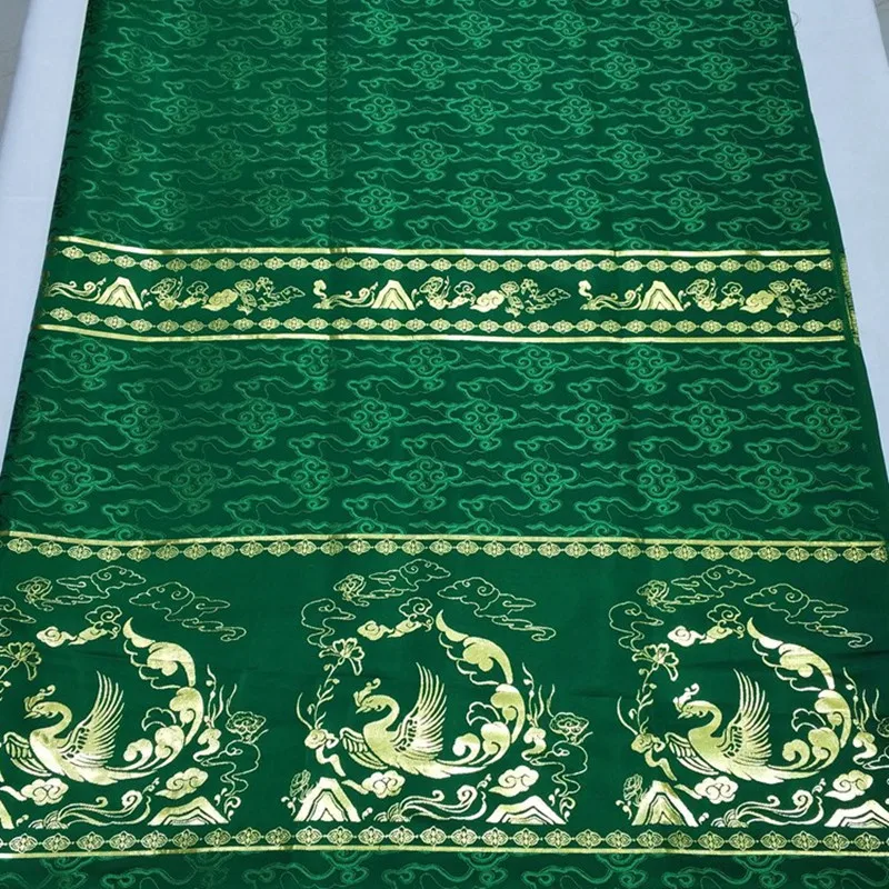 CF612 Green/Blue/Red Bronzed Phoenix Jacquard Chinese Silk Brocade Fabrics For Chinoiserie Wedding Couple's Dress Curtain Cloth
CF612 Green/Blue/Red Bronzed Phoenix Jacquard Chinese Silk Brocade Fabrics For Chinoiserie Wedding Couple's Dress Curtain Cloth