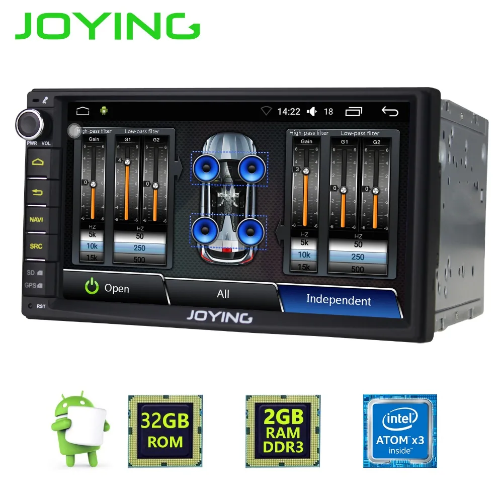 7 Joying 2GB 32GB 2 Din Universal font b Car b font Audio Stereo Radio Android