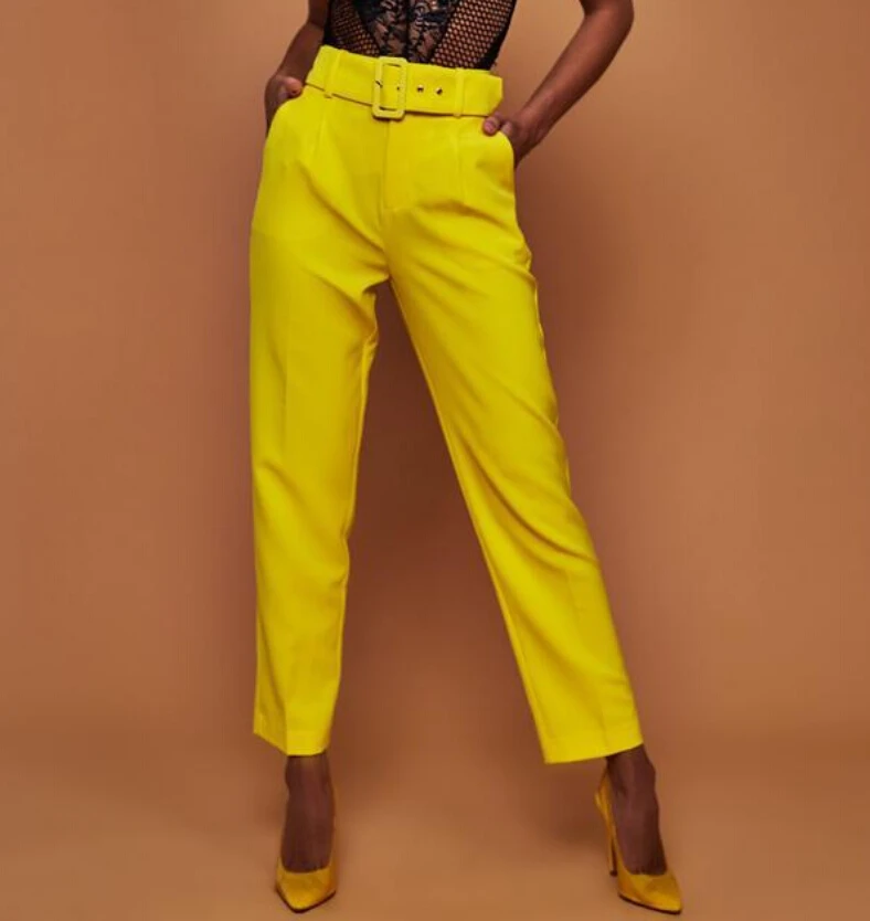 Women Lady OL Loose Pants Ankle-Length Beach Casual Pencil Pant High Waist Trousers Belt Pure Color Pants
Women Lady OL Loose Pants Ankle-Length Beach Casual Pencil Pant High Waist Trousers Belt Pure Color Pants