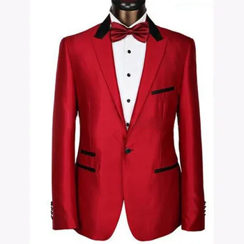 Red Peaked Lapel One Button Mens Suits 2Pieces(Jacket+black Pant)2017 Latest Coat Pant Designs Formal Terno Masculino men suit
Red Peaked Lapel One Button Mens Suits 2Pieces(Jacket+black Pant)2017 Latest Coat Pant Designs Formal Terno Masculino men suit