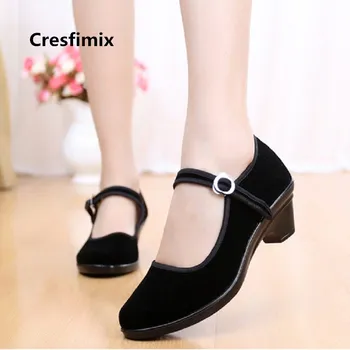 Cresfimix women fashion soft comfortable ballet dance shoes lady casual black heel shoes female leisure retro cloth flat shoes
Cresfimix women fashion soft comfortable ballet dance shoes lady casual black heel shoes female leisure retro cloth flat shoes