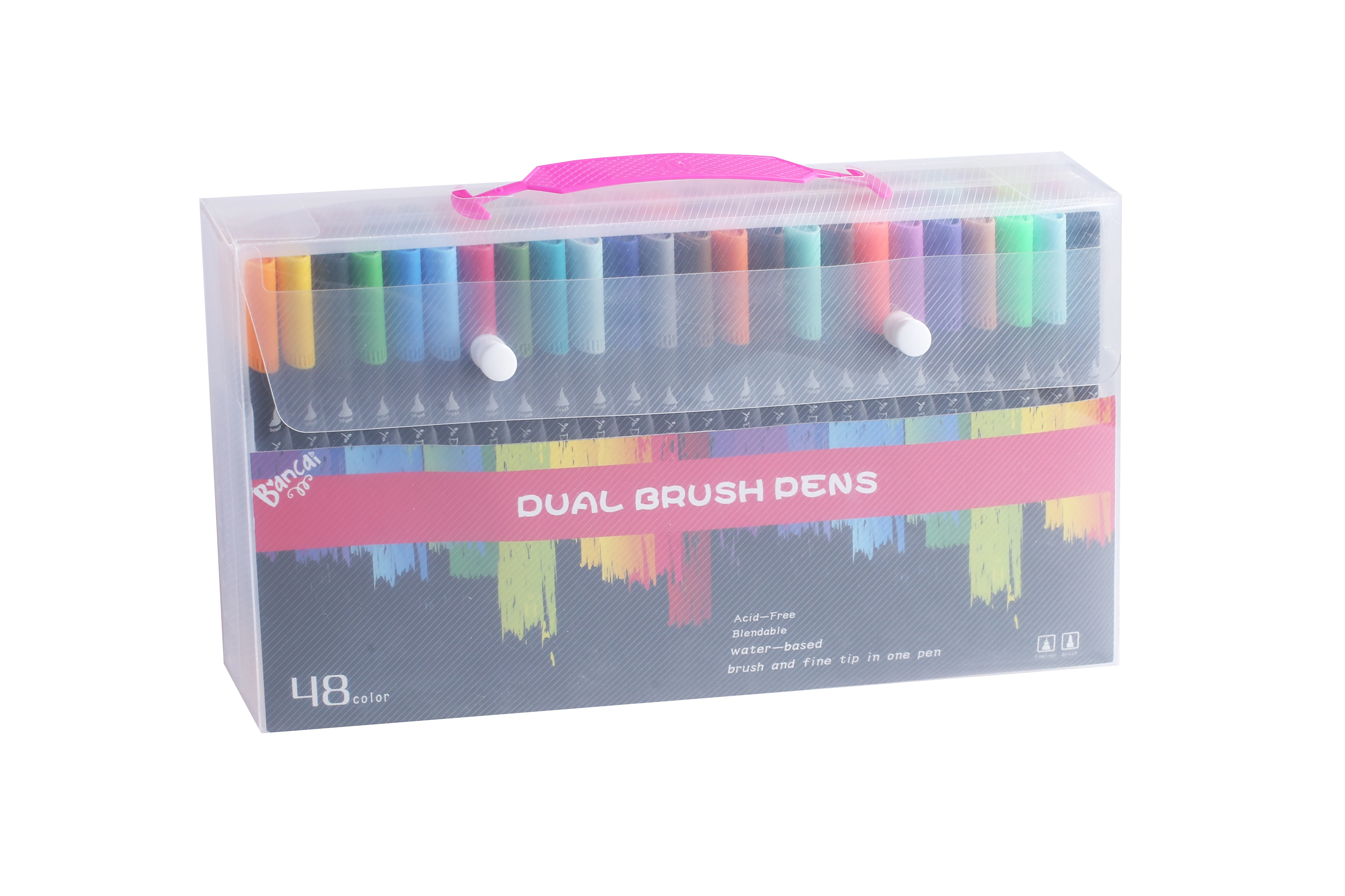 Dual Tip Brush Pens 100 Water Based Fineliner Drawing Painting Watercolor Brushpen School Supplies Art Marker Pens 
Dual Tip Brush Pens 100 Water Based Fineliner Drawing Painting Watercolor Brushpen School Supplies Art Marker Pens