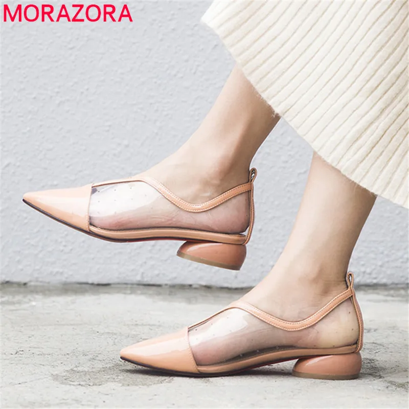MORAZORA 2019 new arrival women pumps patent leather summer shoes Transparent fashion dress shoes woman single shoes
MORAZORA 2019 new arrival women pumps patent leather summer shoes Transparent fashion dress shoes woman single shoes