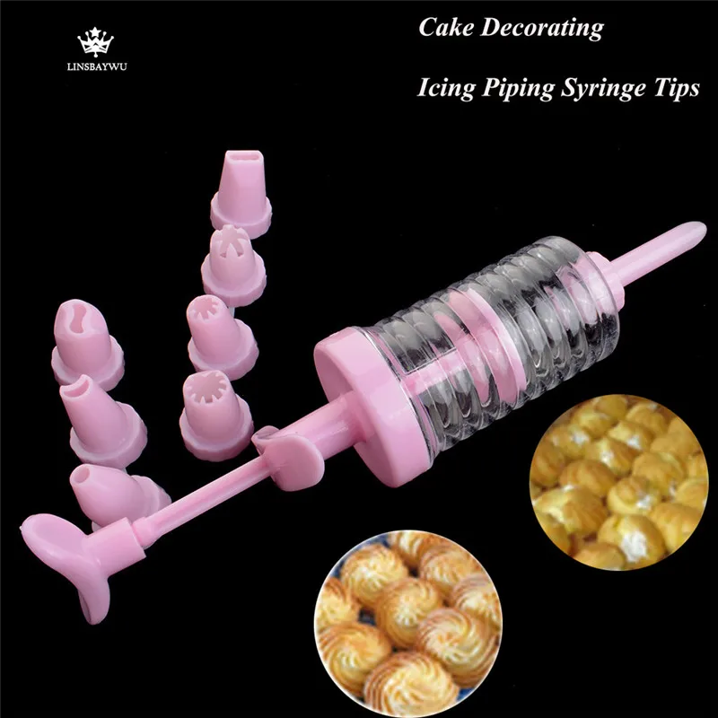 Hot Sale Cake Decorating Icing Piping Cream Syringe Tips 8 Nozzles Set Tool for kitchen baking Tools Free Shipping
Hot Sale Cake Decorating Icing Piping Cream Syringe Tips 8 Nozzles Set Tool for kitchen baking Tools Free Shipping