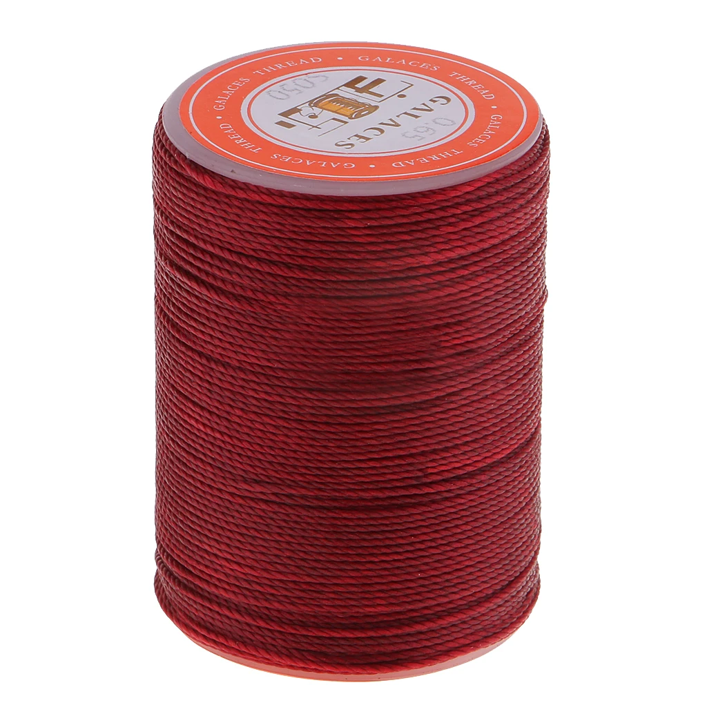93 Yards/Spool Sewing Waxed Thread Hand Stitching Cord for Leather craft DIY Tools 0.65mm Round