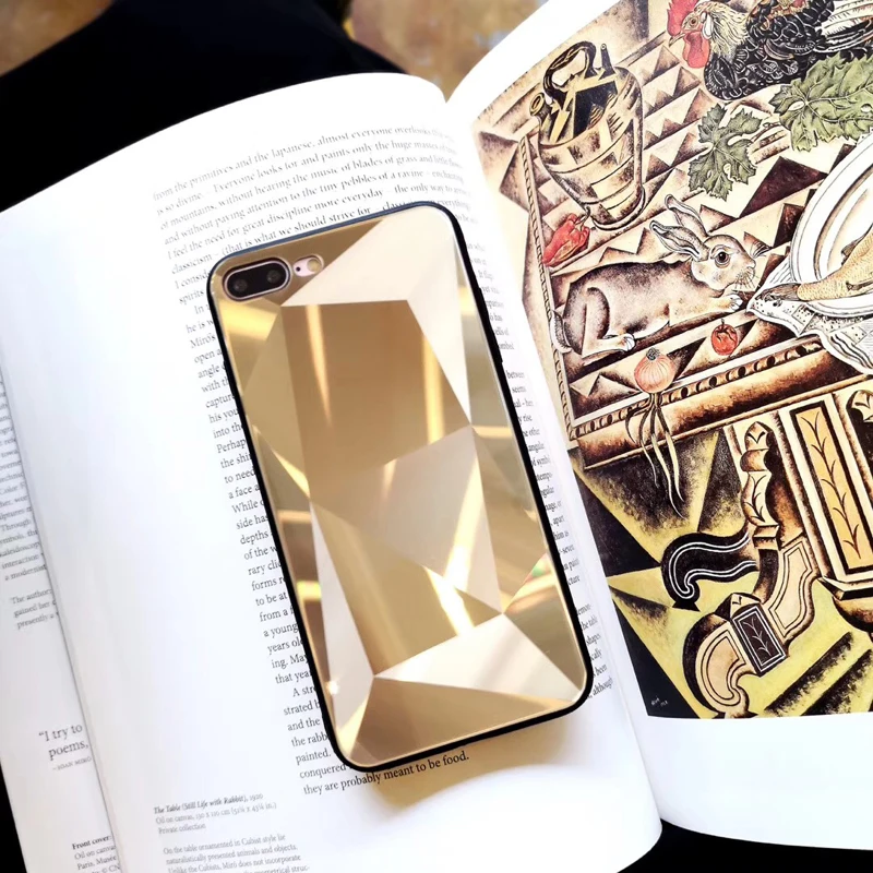 New Colorful 3D diamond Mirror glass hard cover case for iphone 6 6S plus 7 7plus 8 8plus X Shiny prism bling phone cases couqe
New Colorful 3D diamond Mirror glass hard cover case for iphone 6 6S plus 7 7plus 8 8plus X Shiny prism bling phone cases couqe