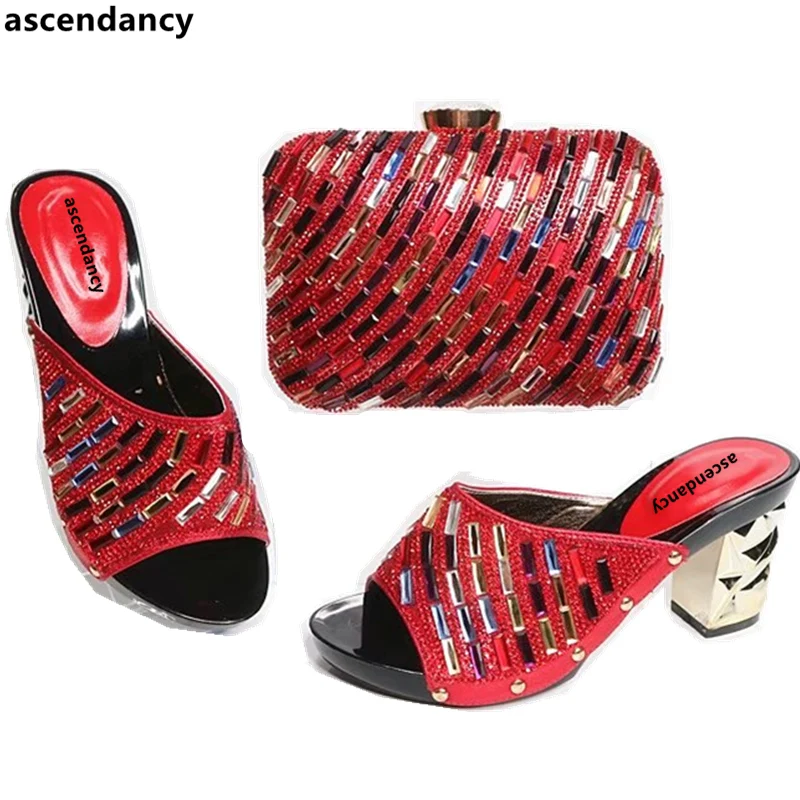 New African Shoes and Matching Bags Italian Red Color Italian Shoes and Bags To Match Shoes with Bag Set Bag and Shoes Set Italy
New African Shoes and Matching Bags Italian Red Color Italian Shoes and Bags To Match Shoes with Bag Set Bag and Shoes Set Italy