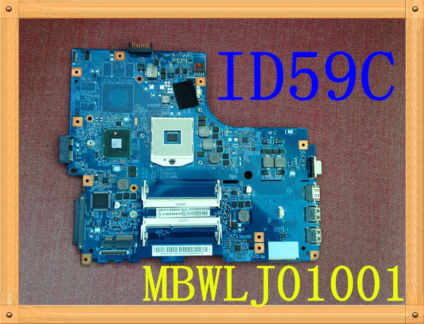 Материнская плата ACER Gateway ID59C, встроенный дисплей HM55 MBWLJ01001 48,4eh02.01m100% прошедший проверку ОК
Материнская плата ACER Gateway ID59C, встроенный дисплей HM55 MBWLJ01001 48,4eh02.01m100% прошедший проверку ОК