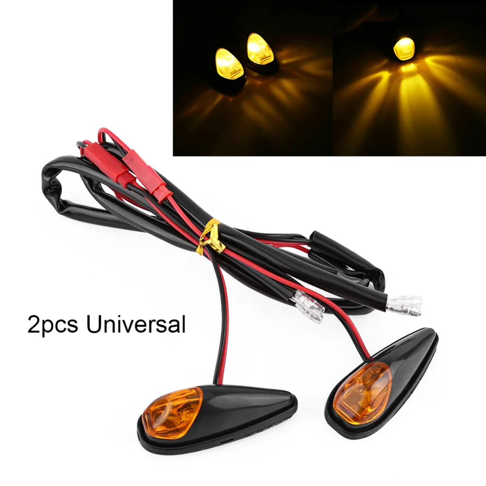 2pcs Motorcycle Amber LED Flush Mount Turn Signals Blinker Light Motorbike Indicator Lamp for Cruiser Chopper BMW Ducati Harley
2pcs Motorcycle Amber LED Flush Mount Turn Signals Blinker Light Motorbike Indicator Lamp for Cruiser Chopper BMW Ducati Harley