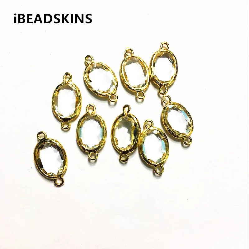 New arrival! 23x12mm 50pcs/lot gold color Copper Material with clear Glass oval-shape connection for Jewelry handmade DIY
New arrival! 23x12mm 50pcs/lot gold color Copper Material with clear Glass oval-shape connection for Jewelry handmade DIY