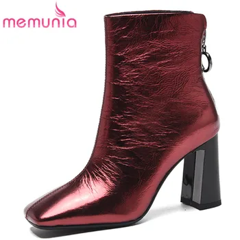 MEMUNIA 2020 new arrival women ankle boots genuine leather shoes square toe snake high heels boots woman party wedding shoes
MEMUNIA 2020 new arrival women ankle boots genuine leather shoes square toe snake high heels boots woman party wedding shoes