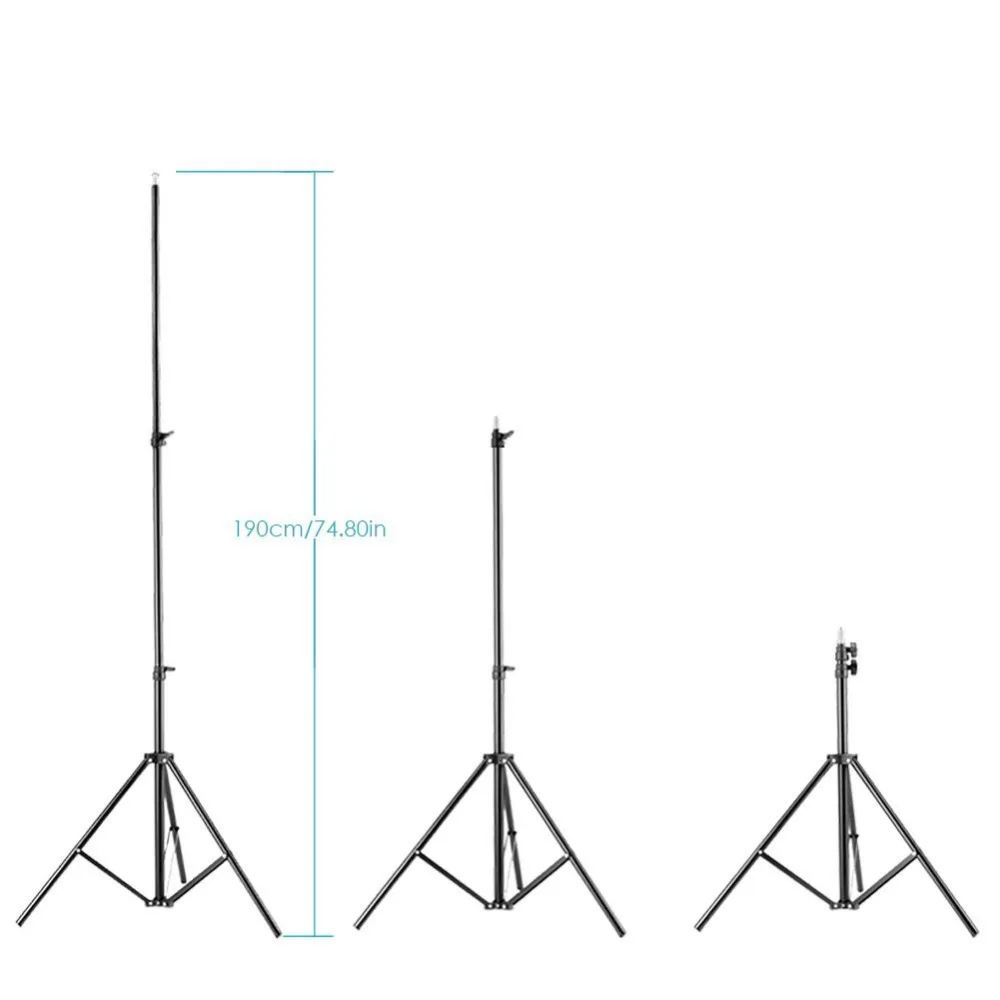 Neewer 3 Pieces 6ft/75 inch/190cm Photography Tripod Light Stands Neewer 3 Pieces 6ft/75 inch/190cm Photography Tripod Light Stands