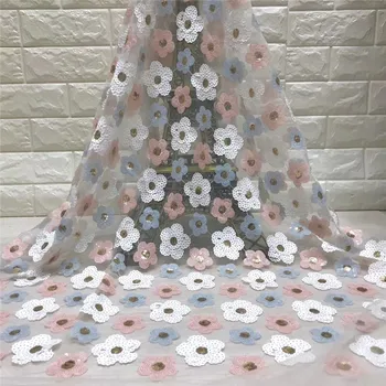 Nice flowers sequins Lace Fabric with sequins High Quality African Tulle Lace Fabric 5yards YG-861 sequin lace fabric
Nice flowers sequins Lace Fabric with sequins High Quality African Tulle Lace Fabric 5yards YG-861 sequin lace fabric