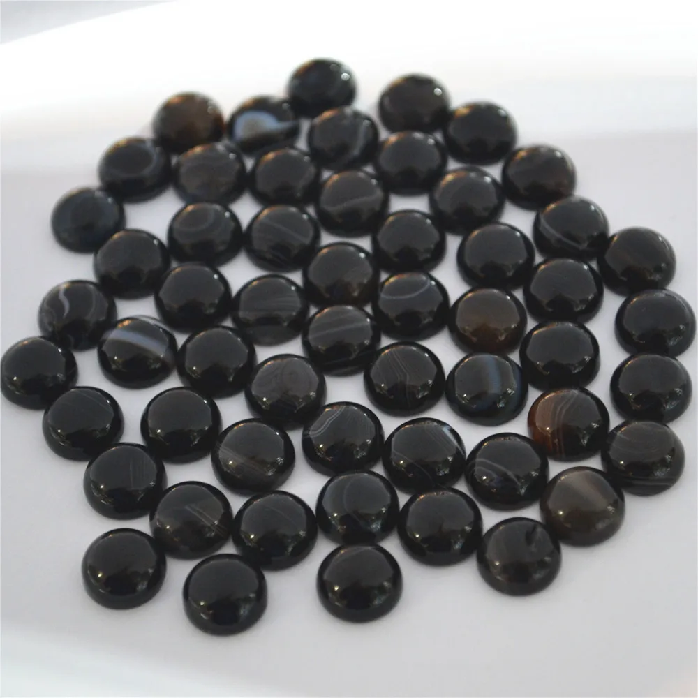 Wholesale Fashion Natural Stone CABOCHON Round CAB Black Onyx Cornelian Beads For Jewelry Accessories 10MM 50Pcs Free Shippingi
Wholesale Fashion Natural Stone CABOCHON Round CAB Black Onyx Cornelian Beads For Jewelry Accessories 10MM 50Pcs Free Shippingi