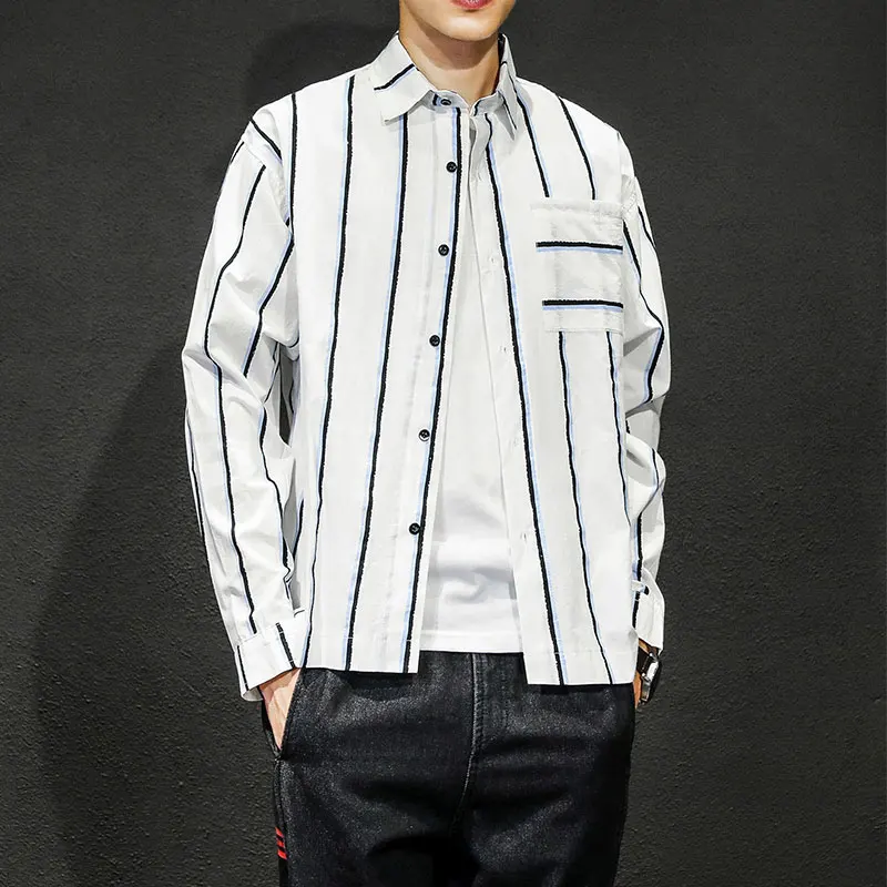 Striped Shirt Mens Shirts Large Sizes Autumn Men Long Sleeve Shirt Blue Red Comfortable Mens Shirts
Striped Shirt Mens Shirts Large Sizes Autumn Men Long Sleeve Shirt Blue Red Comfortable Mens Shirts