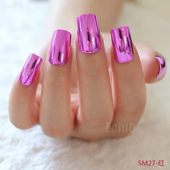 20pcs Metal Reflective Mirror Pink Long Square False Nail Tips Manicure Metallic Plating Punk Style Fake Nail Art Decoration
20pcs Metal Reflective Mirror Pink Long Square False Nail Tips Manicure Metallic Plating Punk Style Fake Nail Art Decoration