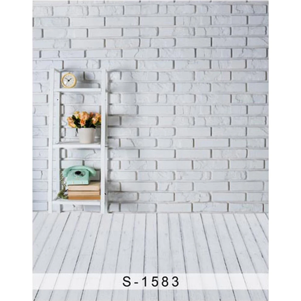 White Brick Wall Baby Shower Photography Backdrops Printed Ladder Clock Potted Flowers Newborn Kids Photo Backgrounds Wood Floor
White Brick Wall Baby Shower Photography Backdrops Printed Ladder Clock Potted Flowers Newborn Kids Photo Backgrounds Wood Floor
