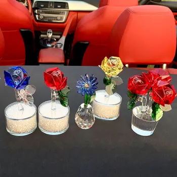 Crystal Rose Flower Figurines Glass Rose Paperweight Unfading Bouquet Sculpture Car Decor Ornament Wedding Gift Home Decor
Crystal Rose Flower Figurines Glass Rose Paperweight Unfading Bouquet Sculpture Car Decor Ornament Wedding Gift Home Decor
