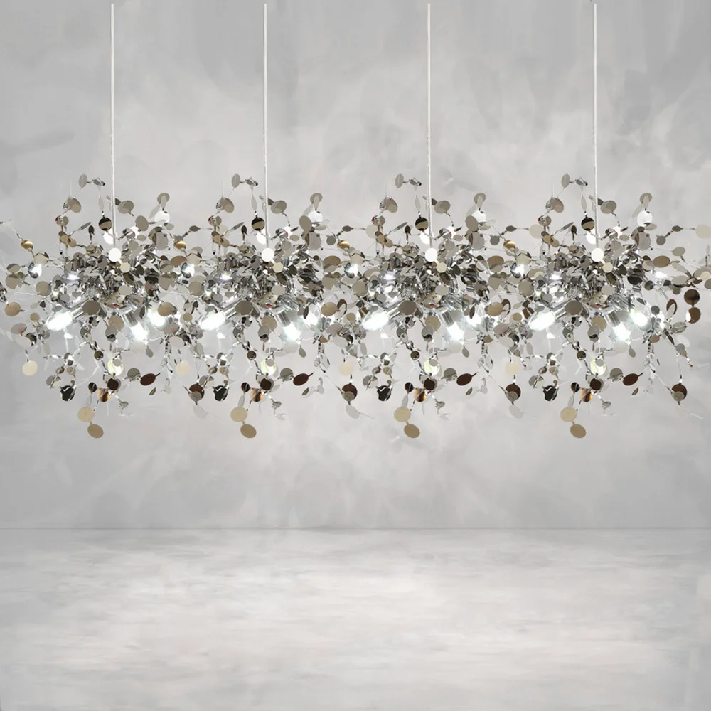 Nordic Modern Creative Art Design Stainless Steel Slice Chandelier Living Room Cafe Shop Window Bar Decorative Lamp LM5041407py
Nordic Modern Creative Art Design Stainless Steel Slice Chandelier Living Room Cafe Shop Window Bar Decorative Lamp LM5041407py