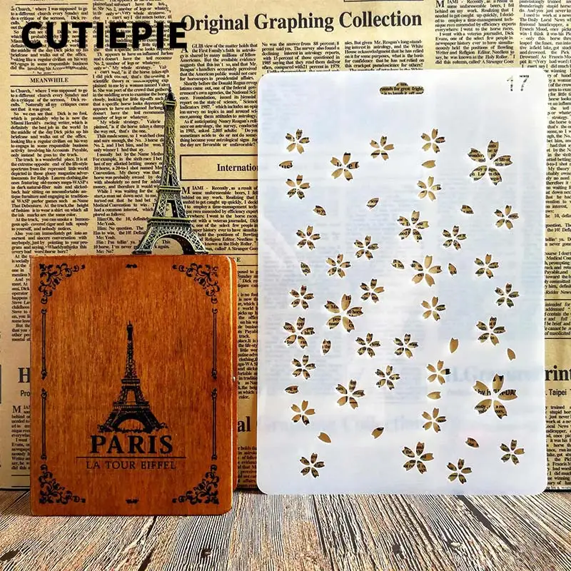 Pretty Sakura Flowers Stencils For Painting Scrapbooking Stamp Cake Decorating Tool Embossing Paper Cards Album DIY Decoration
Pretty Sakura Flowers Stencils For Painting Scrapbooking Stamp Cake Decorating Tool Embossing Paper Cards Album DIY Decoration