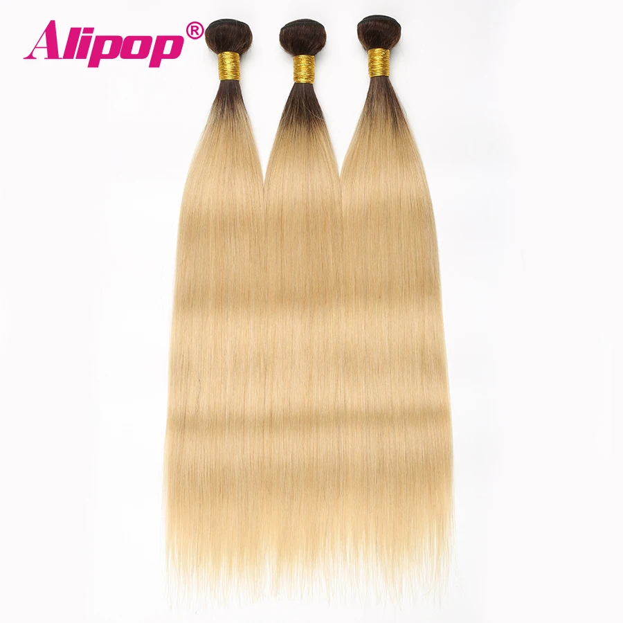 613 Bundles Deals Ombre Hair Bundles Peruvian Straight Hair 100% Human Hair Weave Bundles 431 Pieces Alipop Non Remy No Shed (41)