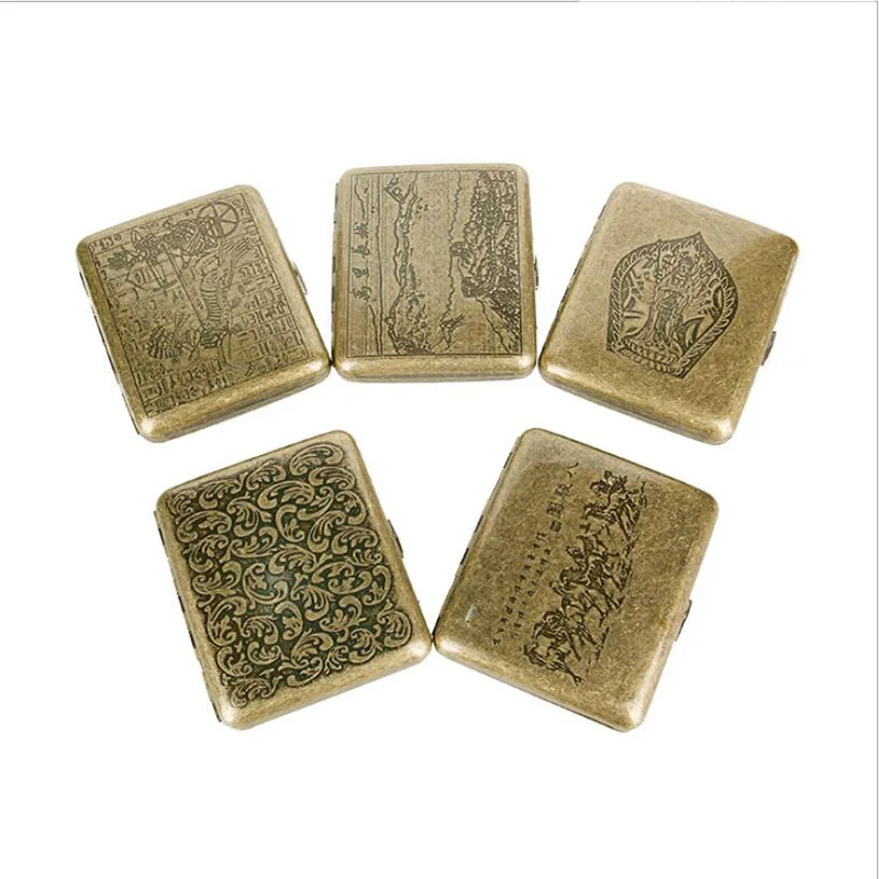 1 Pcs Copper Cigarette Box Metal Cigarette Case Holder Box For 20 Pcs Cigarettes for Man Best Gift.Pattern Random
1 Pcs Copper Cigarette Box Metal Cigarette Case Holder Box For 20 Pcs Cigarettes for Man Best Gift.Pattern Random