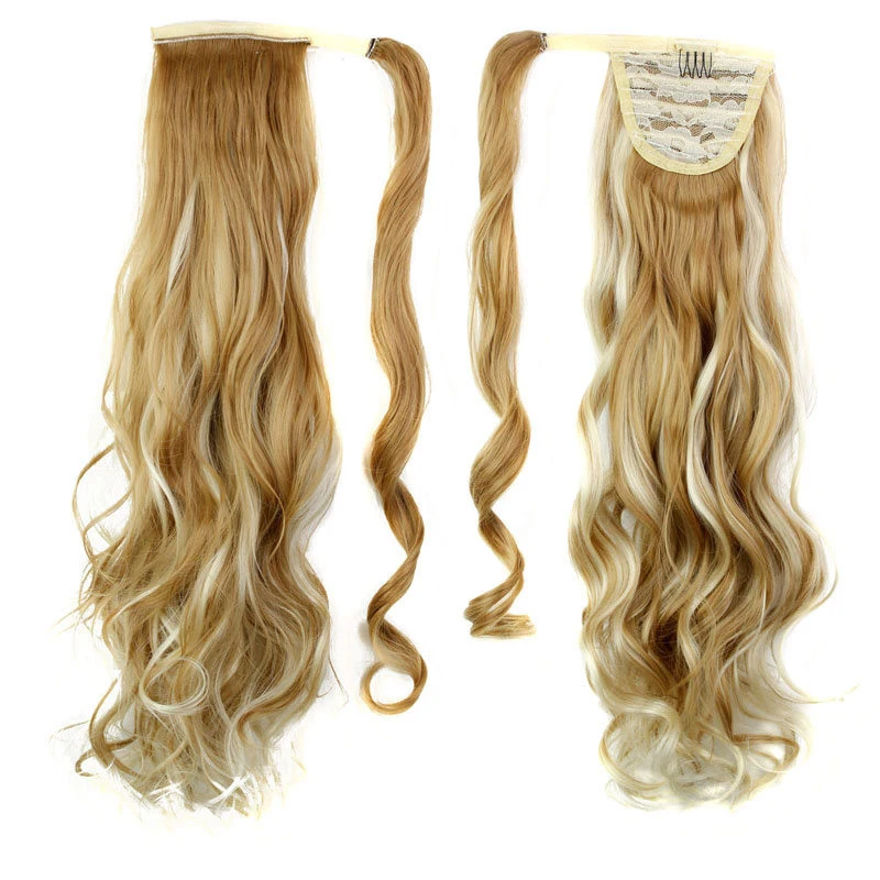 MSIWIGS False Hair Wrap On Magic Tape Synthetic Wavy Women's Ponytail Hairpieces Heat Resistant Natural Clip In Hair Extension
MSIWIGS False Hair Wrap On Magic Tape Synthetic Wavy Women's Ponytail Hairpieces Heat Resistant Natural Clip In Hair Extension