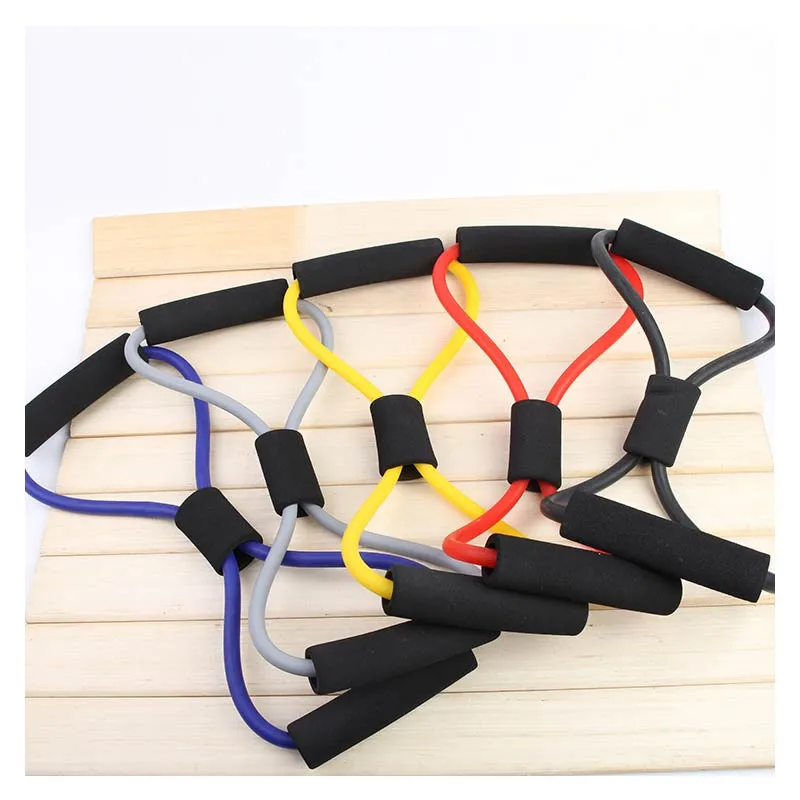 Resistance 8 Type Muscle Chest Expander Rope Workout Fitness Exercise Yoga Tube Sports Pulling Exerciser Resistance 8 Type Muscle Chest Expander Rope Workout Fitness Exercise Yoga Tube Sports Pulling Exerciser