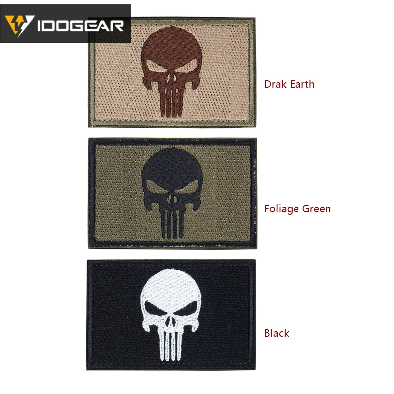 IDOGEAR Paintball Wargame Gear Tactical Patch Embroider Skull Badge Military Tan Black Tactical Accessories
IDOGEAR Paintball Wargame Gear Tactical Patch Embroider Skull Badge Military Tan Black Tactical Accessories