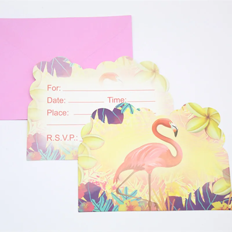 The New 6pc/set Paper invitation card holiday party birthday supplies theme party supplies flamingo theme supplies
The New 6pc/set Paper invitation card holiday party birthday supplies theme party supplies flamingo theme supplies