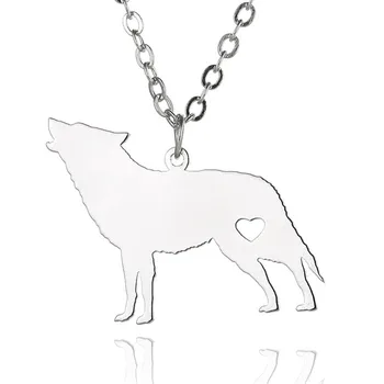 Wholesale Trendy Wolf Necklace Stainless Steel Wolf Heart Pendant Necklace Fashion Animal Jewellery Gift 12pcs/lot
Wholesale Trendy Wolf Necklace Stainless Steel Wolf Heart Pendant Necklace Fashion Animal Jewellery Gift 12pcs/lot