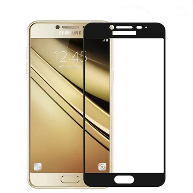 2 шт 3D закаленное стекло для Samsung Galaxy A7 2016 Полное покрытие экрана Защитная пленка