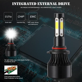 Car Headlight Bulbs H7 H8 9005 100W 10000LM LED Headlight Multi Sides Bulb Conversion Fog Light led automotivo
Car Headlight Bulbs H7 H8 9005 100W 10000LM LED Headlight Multi Sides Bulb Conversion Fog Light led automotivo