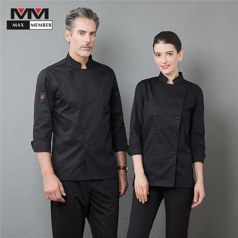 Men's Catering Top Restaurant Kitchen Cooking Long Sleeve Chef Clothing Waiter Work Jackets Professional Uniform Overalls Outfit
Men's Catering Top Restaurant Kitchen Cooking Long Sleeve Chef Clothing Waiter Work Jackets Professional Uniform Overalls Outfit