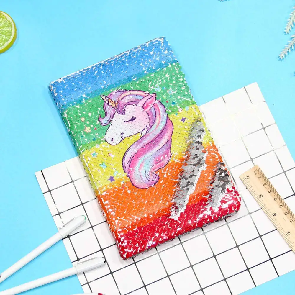 Unicorn Notebook,Reversible Sequin Magic Journal Notebook Reversible Rainbow Diary Stationery for Girls Adults Festival Unicorn
Unicorn Notebook,Reversible Sequin Magic Journal Notebook Reversible Rainbow Diary Stationery for Girls Adults Festival Unicorn