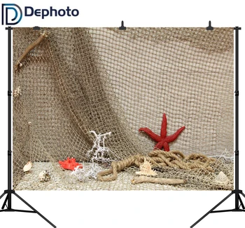 DePhoto Starfish Shell Fishing Net Scene Baby Portrait Photography Backgrounds Custom Photographic Backdrops For Photo Studio
DePhoto Starfish Shell Fishing Net Scene Baby Portrait Photography Backgrounds Custom Photographic Backdrops For Photo Studio