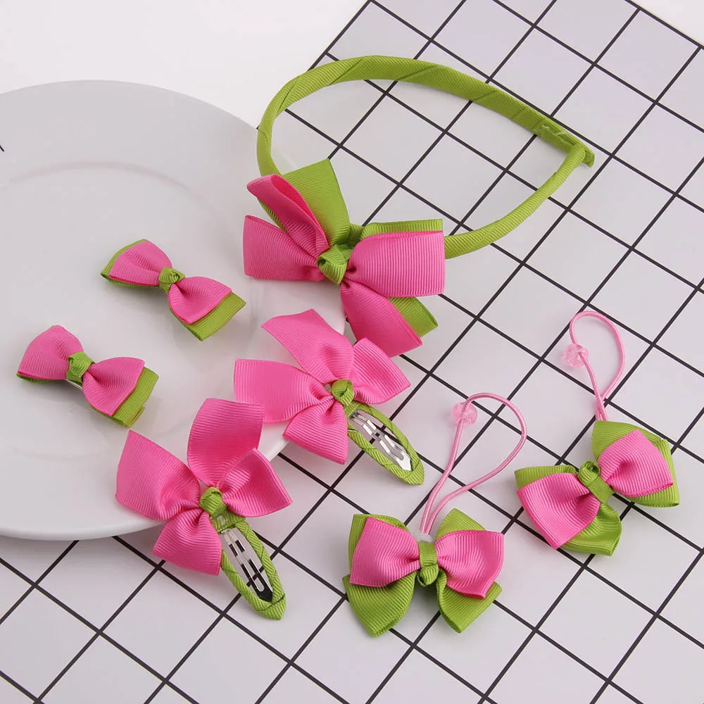 Fashion New Children's 7pcs Headwear Hairgrips Summer Style Baby Bow Tie Hairpin Girl Hair Rope Accessories Cute Butterfly Knot
Fashion New Children's 7pcs Headwear Hairgrips Summer Style Baby Bow Tie Hairpin Girl Hair Rope Accessories Cute Butterfly Knot