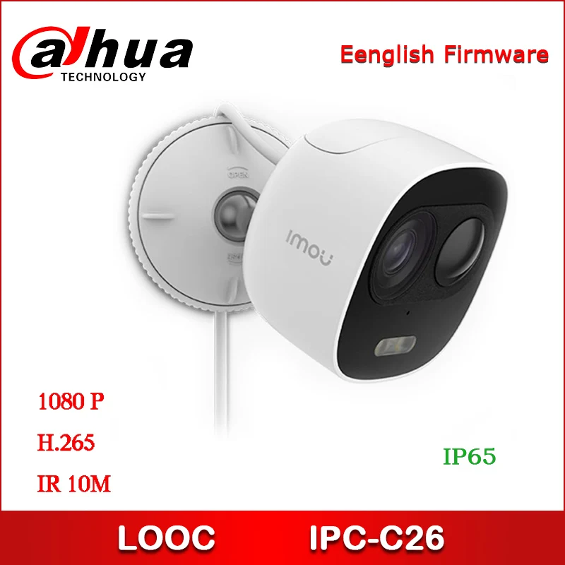 Dahua Imou LOOC Wireless Wifi Camera 1080P H.265 Active deterrence with built in spotlight 110dB siren Wi-Fi Camera built-in Mic
Dahua Imou LOOC Wireless Wifi Camera 1080P H.265 Active deterrence with built in spotlight 110dB siren Wi-Fi Camera built-in Mic
