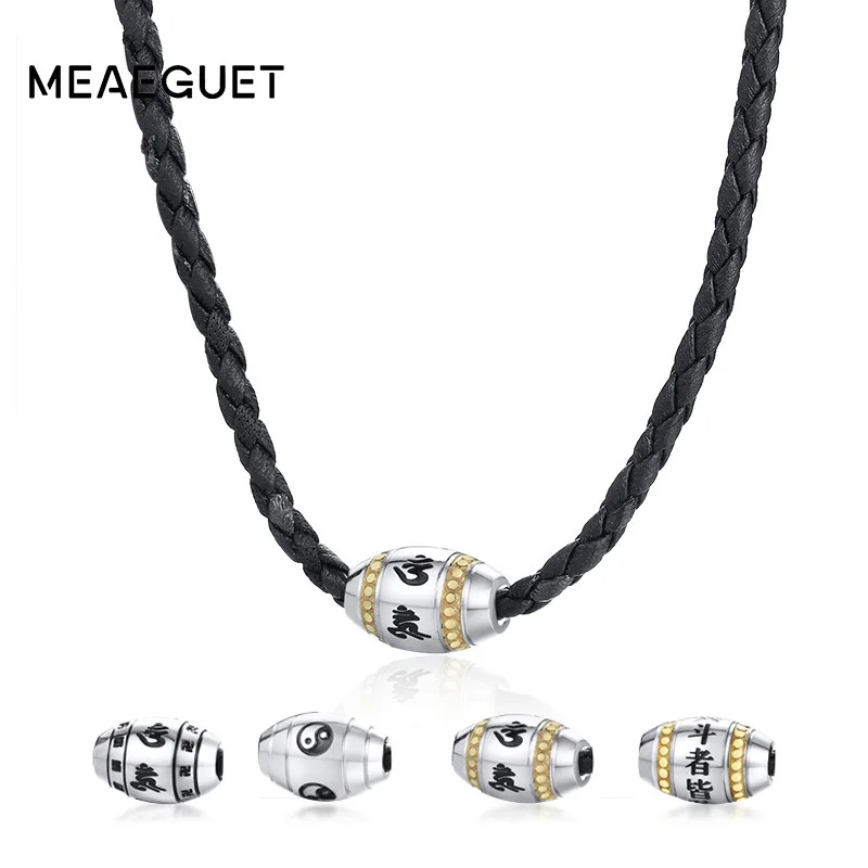 Stainless Steel Bead Pendant Men Choker Mantra Yinyang Taichi Buddhist Male Necklace Thai Silver Color Rope Chains Male Jewelry
Stainless Steel Bead Pendant Men Choker Mantra Yinyang Taichi Buddhist Male Necklace Thai Silver Color Rope Chains Male Jewelry