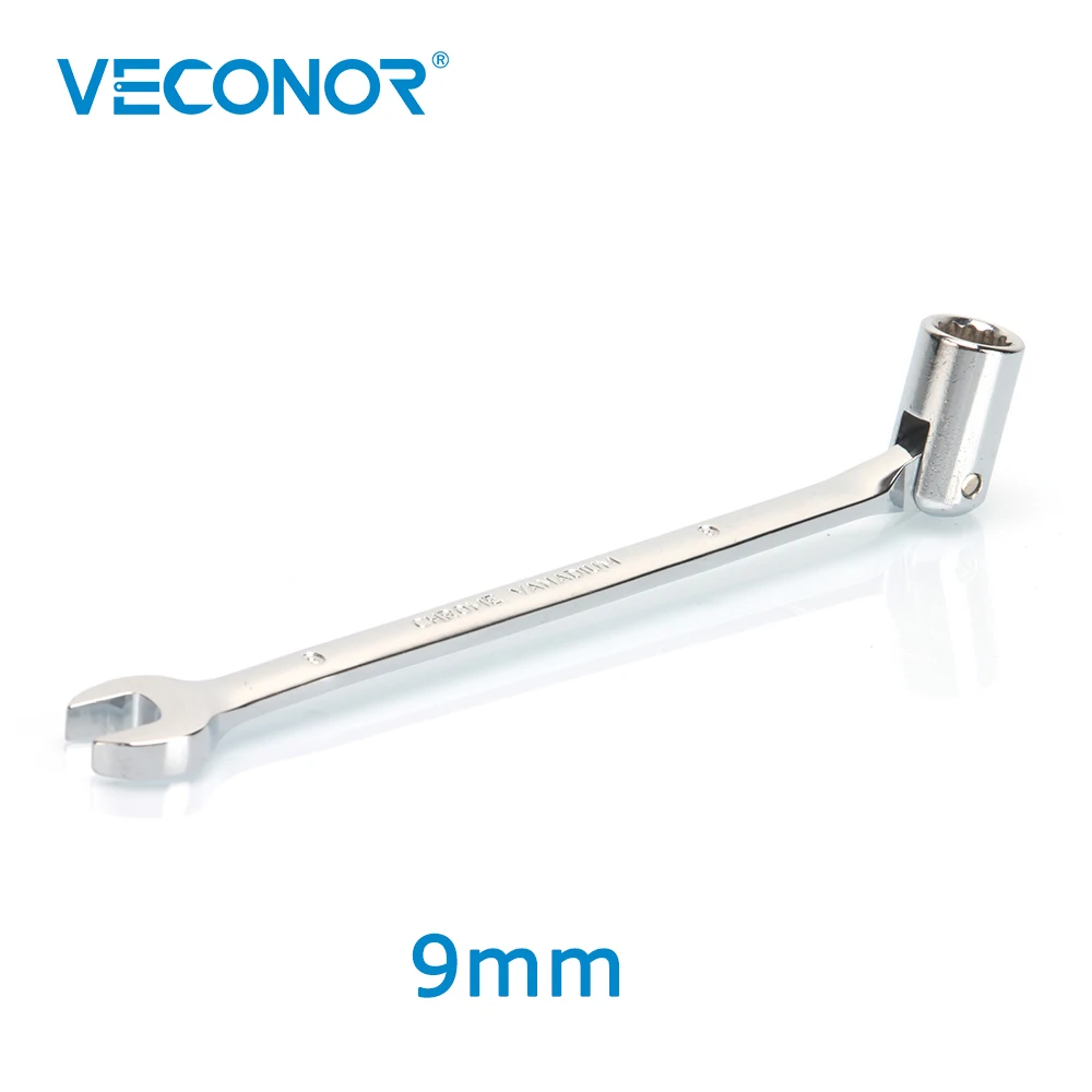 9mm Metric Swivel Head Socket Combination Spanner Wrench Chrome Vanadium Hand Tools
9mm Metric Swivel Head Socket Combination Spanner Wrench Chrome Vanadium Hand Tools