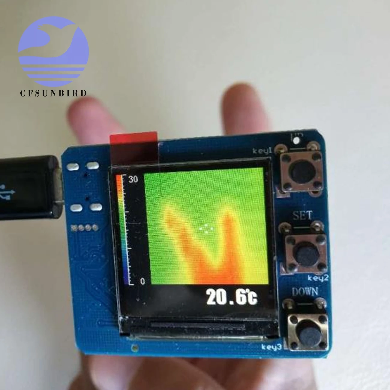 Thermal Imager IR 8x8 Infared Array Temperature Measurement Module Infra Red Sensor Develop AMG8833 MLX90640 DIY Kit Thermometer
Thermal Imager IR 8x8 Infared Array Temperature Measurement Module Infra Red Sensor Develop AMG8833 MLX90640 DIY Kit Thermometer