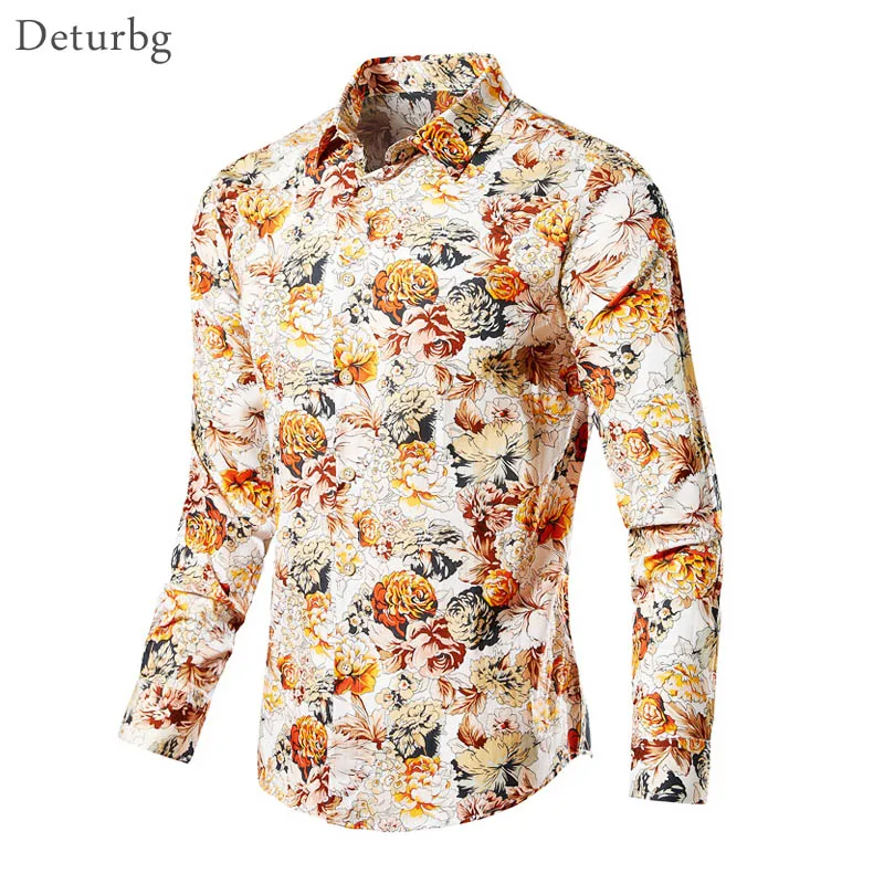 Mens Fashion Florals Print Shirt Casual Man's Clothes Long Sleeve 100% Cotton Buttoned Slim Fit Shirts Top 2018 Autumn New MB07
Mens Fashion Florals Print Shirt Casual Man's Clothes Long Sleeve 100% Cotton Buttoned Slim Fit Shirts Top 2018 Autumn New MB07