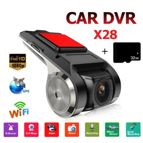 X28 Car DVR Camera1080P FHD Lens WiFi ADAS Built-in G-sensor Video Recorder Car Dash Camera Car Accessories With 32G TF Card
X28 Car DVR Camera1080P FHD Lens WiFi ADAS Built-in G-sensor Video Recorder Car Dash Camera Car Accessories With 32G TF Card