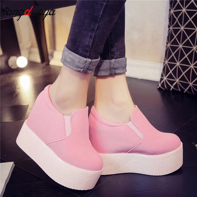 Fashion Spring Women high wedge casual shoes Female 12CM Increased Height Shoes Woman Platform Loafers Canvas Single Shoes
Fashion Spring Women high wedge casual shoes Female 12CM Increased Height Shoes Woman Platform Loafers Canvas Single Shoes