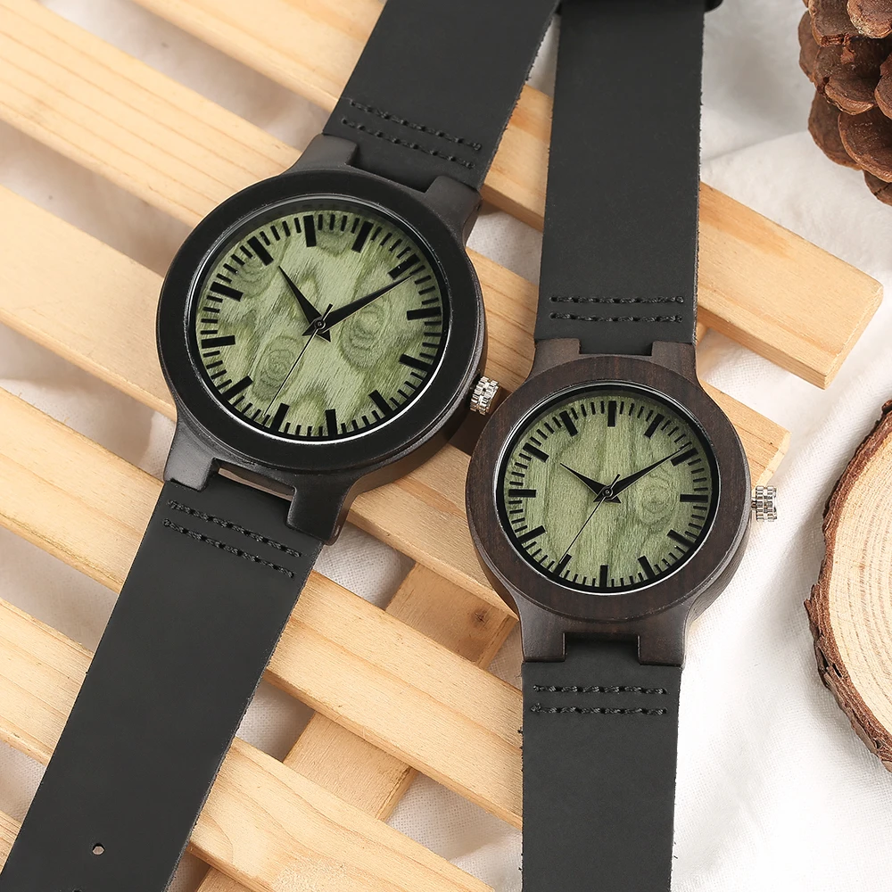 YISUYA Couple Wirst Watch Bamboo Wooden Lovers' Watches Nature Handmade Men Women Valentine's Gift Sweet Honey Watch Gift Clock (9)