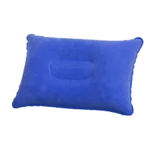 Ultraleve portátil inflável pvc náilon ar travesseiro almofada do sono viagem turismo quarto caminhadas praia carro avião cabeça resto apoio 4(China)