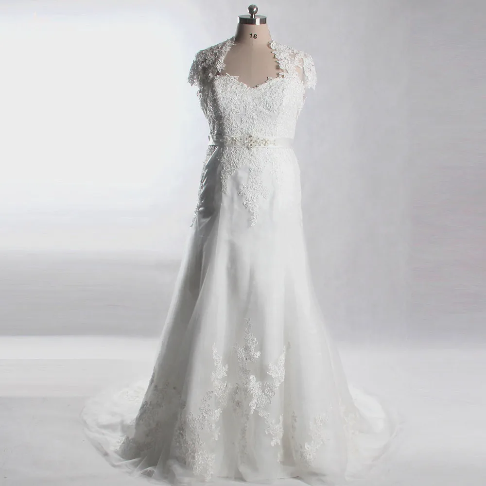Фото LZ239 2018 низкая цена высокое качество женское кружевное платье с бисером свадебное