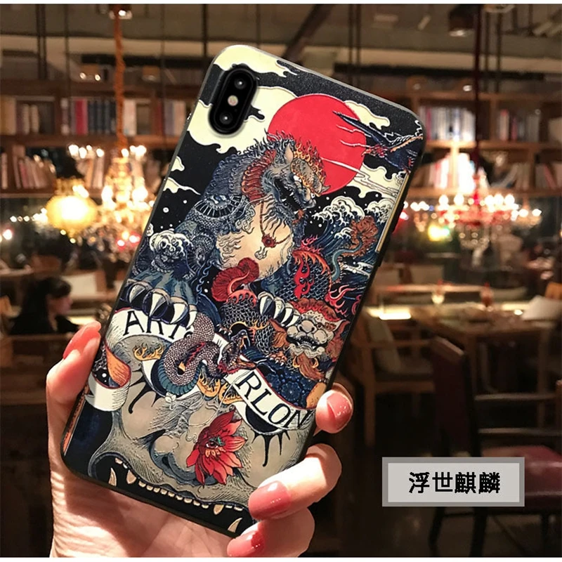 Japanese Style 3D Embossed Phone Case For Iphone XS Max XR 7 7plus 6 6S 8 Plus X Totem Matte Soft Back Cover For Iphone 6 S Case
Japanese Style 3D Embossed Phone Case For Iphone XS Max XR 7 7plus 6 6S 8 Plus X Totem Matte Soft Back Cover For Iphone 6 S Case