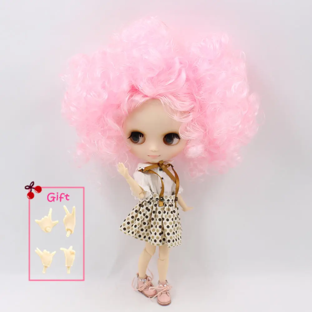 Nude Factory Middle Blyth doll Series No.QE126+107 Pink curly hair Matte face suitable for change toy Neo BJD
Nude Factory Middle Blyth doll Series No.QE126+107 Pink curly hair Matte face suitable for change toy Neo BJD