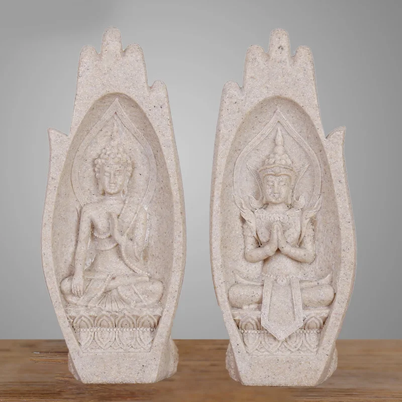 Ornaments Buddha statue Creative Home Decoration Porch Living Room Crafts Resin Sculpture Figurines Convenient
Ornaments Buddha statue Creative Home Decoration Porch Living Room Crafts Resin Sculpture Figurines Convenient